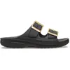 Crocs - Metallic Buckle Sandal - Sandales femme Black - 41 - 42