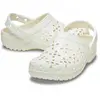 Crocs - Classic Floral Cut Out Clog - Sandales taille 36/37, beige/blanc