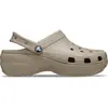 Crocs Classic Platform Clog - Sandales femme Taupe 39 - 40