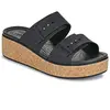 Crocs Femme Brooklyn Cork Buckle Sandales, Black, 37/38 EU