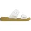 Crocs Femme Brooklyn Buckle Low Sandales, Chalk/Tan, 36/37 EU