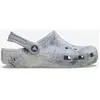 Crocs Classic Watercolor Marbled Clog 36-37 EU Grey Swirl