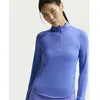 Nike Swift Half-Zip Maillot de course Femmes - bleu, argent, Taille M