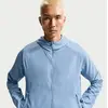 Veste de running déperlante Nike Miler pour homme - Bleu M DD4746-486