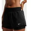 Short 2-en-1 à taille mi-basse 8 cm Dri-FIT Nike One pour femme - Noir...