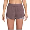 Nike Swift 2in1 Short de running Femmes - marron, violet, Taille L