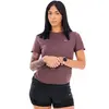 Nike Swift Tee Maillot de course Femmes-marron, argent, Taille XS
