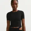 Haut à manches courtes Dri-FIT Nike Zenvy pour femme - Noir L (FR 46-4...