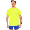 Nike Stride Maillot de course Hommes - jaunes fluo, argent, Taille XXL