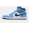 Air Jordan 1 Mid  Blanc/bleu
