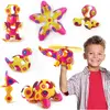 GIPSY TOYS Jeu de construction magnétique Clixo Crew Pack 30 pièces Rose et Jaune
