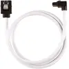 corsair câble gainé premium sata 6gbps blanc 60cm 90° - (cc-8900283)