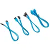 Kit d’extension gainé pour panneau avant CORSAIR Premium 30 cm, Bleu