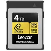 LEXAR Carte CFexpress PRO Type B Gold 4.0 series 4To R3600/W3300