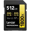 Lexar Professional 1800x 512 Go SDXC UHS-II Classe 10