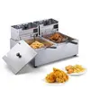 12 L Friteuse Électrique Commerciale -VEVOR - 5000 W Friteuse à Huile ...