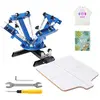 Machine de Sérigraphie - VEVOR - 4 Couleur 1 Station Machine d'Impress...