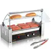 VEVOR Machine à rouleaux pour hot-dogs 5 rouleaux dosseret et étagère ...