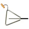 Meinl Nino Percussion Triangle   Moyen   avec Mailloche   pour Enfants à partir de 4 ans   Acier et Bois, Naturel (NINO551)