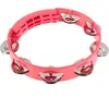 NINO Tambourin - 8" - 1 Rangee De Cymbalettes - Rose
