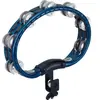 Meinl TMT2A-B - Tambourin ABS demi-lune 2 rangées de cymbalettes - Bleu