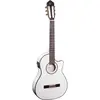 Kevin Ortega RCE145 - Guitare électro-classique - Blanc brillant (+housse)