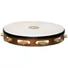 Meinl TAH1B-AB - Tambourin bois avec peau 1 rangée de cymbalettes - African brown