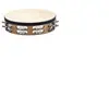 Meinl TAH2WB - Tambourin bois avec peau 2 rangées de cymbalettes - Walnut brown
