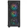 Corsair iCUE 220T RGB Airflow - Tour - ATX - pas d'alimentation (ATX) - noir - USB/Audio