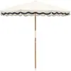 Business & Pleasure Co. - Parasol festonné Amalfi Blanc taille unique