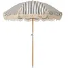 BUSINESS & PLEASURE - Parasol Premium Beach - Noir - Bois lamellé-collé de récupération