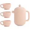 Mushie Ensemble de jeu Thé en silicone Blush (4 pièces)