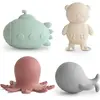 Mushie Lot de 4 jouets de bain Sealife