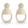 Mushie Lot de 2 sucettes grignoteuses en silicone Shifting sands