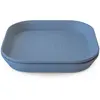 Lot de 2 assiettes carrées Twilight Blue