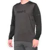 Maillot Manches Longues Vélo 100% Ridecamp - Noir - Homme - Manches Longues - Respirant