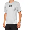 100% Airmatic Mesh Maillot de vélo à manches courtes, gris, taille L pour Hommes