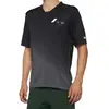 Desconocido 100% Celium Maillot de vélo à manches courtes, noir-gris, taille M pour Hommes