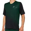 100% Celium Maillot de vélo à manches courtes, noir-vert, taille S pour Hommes