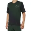 100% Celium Maillot de vélo à manches courtes, noir-vert, taille M pour Hommes