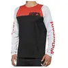 100% R-Core Maillot vélo, noir-blanc-rouge, taille L pour Hommes