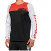 100% R-Core Maillot vélo, noir-blanc-rouge, taille XL pour Hommes