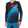Maillot VTT manches longues 100% R-Core X SP22 noir/bleu- XL