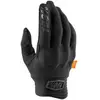 100% Cognito Gants de vélo, noir, taille S pour Hommes