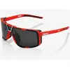 100percent Lunettes de soleil 100  eastcraft   soft tact rouge   verres miroir noir