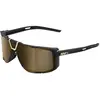100percent Lunettes de soleil 100  eastcraft   soft tact noir   verres miroir or