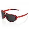 100percent Lunettes de soleil 100  westcraft soft tact rouge   verres miroir noir