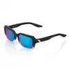 100percent Lunettes De Soleil Rideley Soft Tact Fade Black Blue Mirror/CAT3
