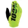 100percent Gants cross 100Â % Brisker jaune fluo 2024- L