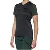 100percent Maillot VTT manches courtes femme 100% Ridecamp SP22 vert/noir- M